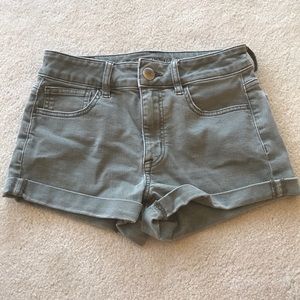 Olive green shorts!